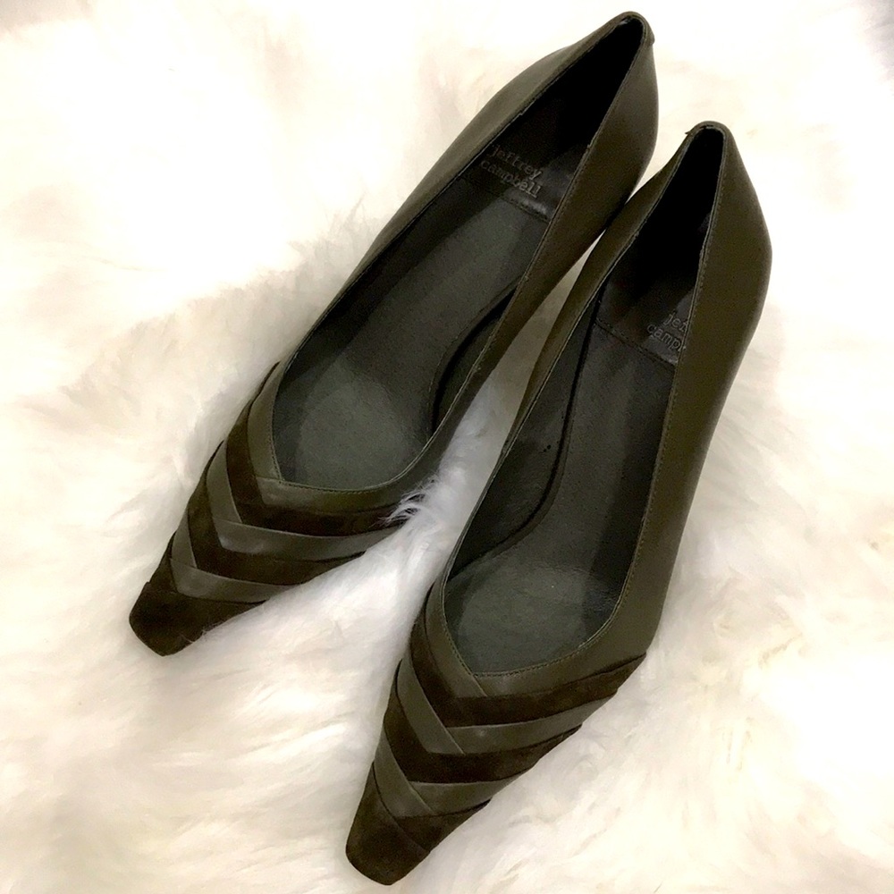 Jeffrey Campbell Lay under heels khaki 9 NWT